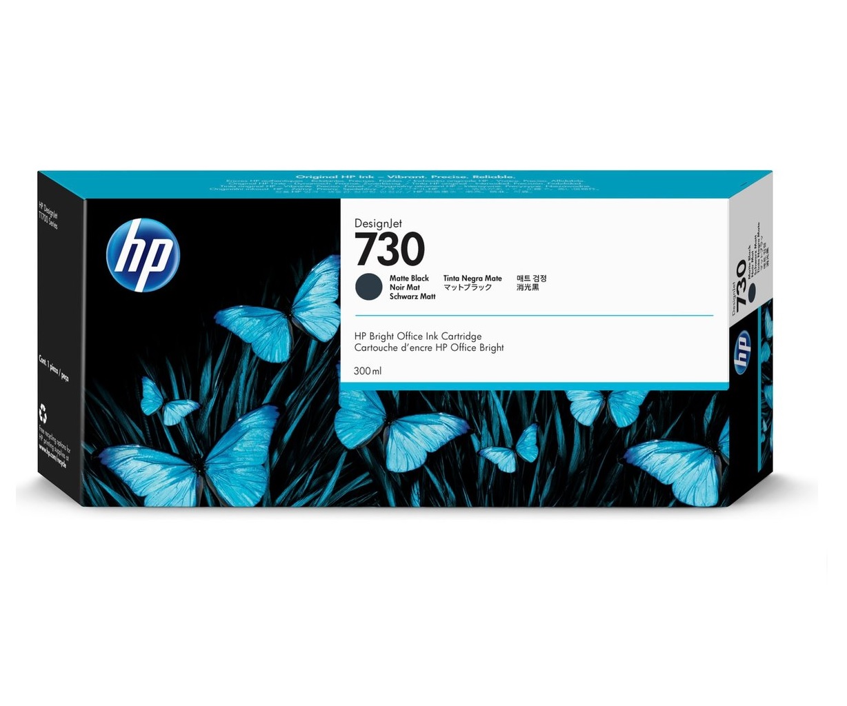 HP730 NEGRO MATE 300 ML P2V71A
