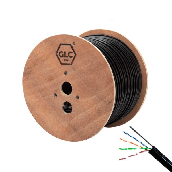 CABLE UTP GLC CAT5E C/PORTANTE EXT BOBINA 305MTS