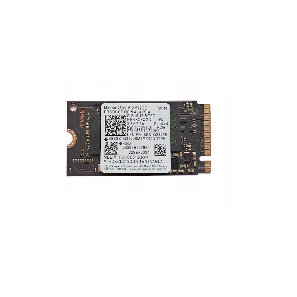 SSD M.2 512GB MICRON 2500 NVME GEN4
