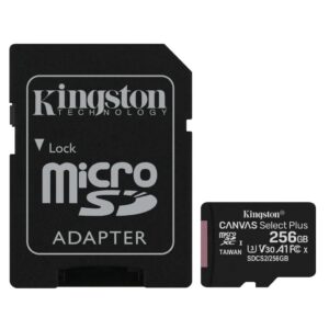 MEM SDMICRO 256GB C10 KINGSTON CANVAS SELECT PLUS