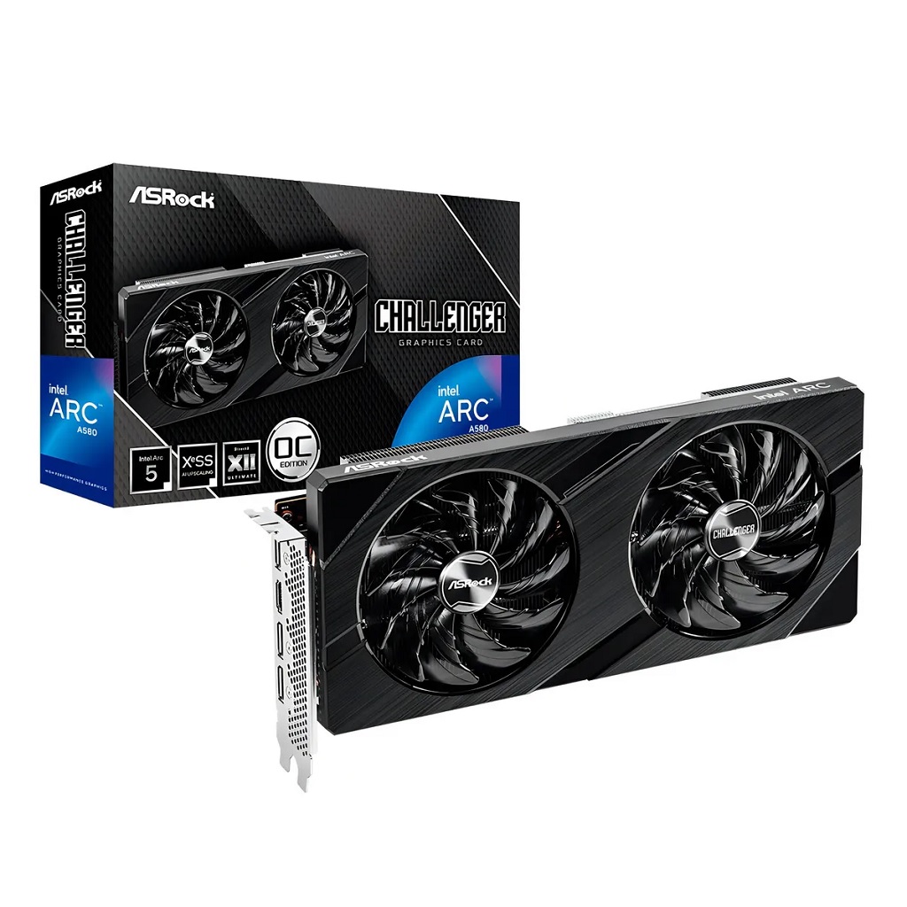 VGA 8GB DDR6 ASROCK INTEL ARC A580 CHALLENGER OC