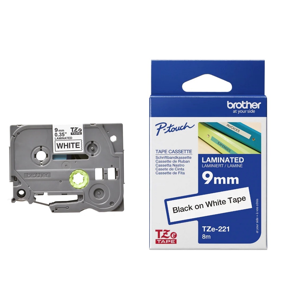 CINTA BROTHER TZE-221 9MM NE-BL