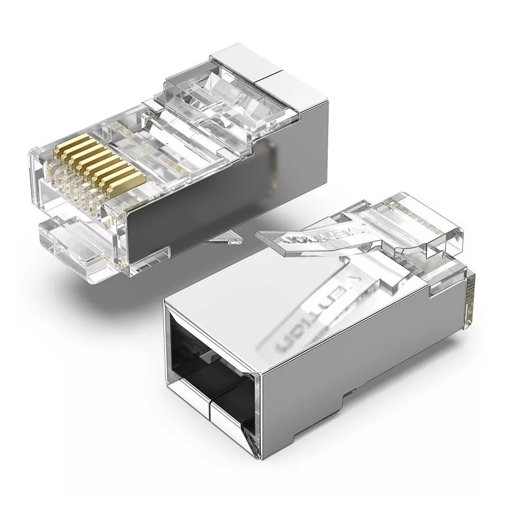 CONECTOR RJ45 VENTION CAT6 BLINDADA X100