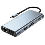 HUB USB C 11EN11 4K  30HZ GRIS