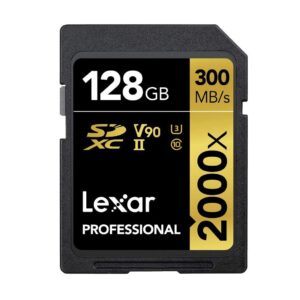 MEM SD-XC LEXAR 2000X 128GB C10 V90 8K