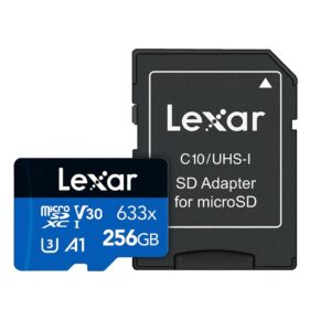 MEM MICROSD-XC LEXAR 633X 256GB BLEU SERIE