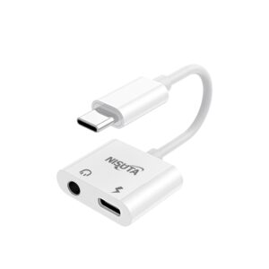 CONECTOR NISUTA USB C A AUDIO 3.5 Y USB C HEMBRA