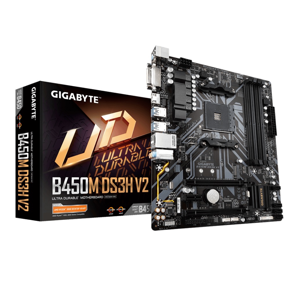 MB GIGABYTE B450M DS3H V2 AM4