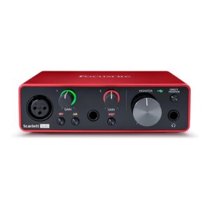 INTERFAZ DE AUDIO FOCUSRITE SCARLETT SOLO 3RA GEN.