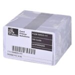 TARJETA ZEBRA BLANCA PVC 30MIL X100U.