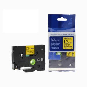 CINTA ALT. BROTHER TZE-631 12MM 8M B/Y