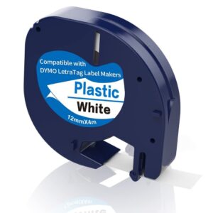 CINTA ALT. DYMO 91331 12MM NEGRO/BLANCO